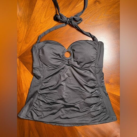 Kona Sol Black Halter Swim Top NWOT size small - Picture 1 of 6